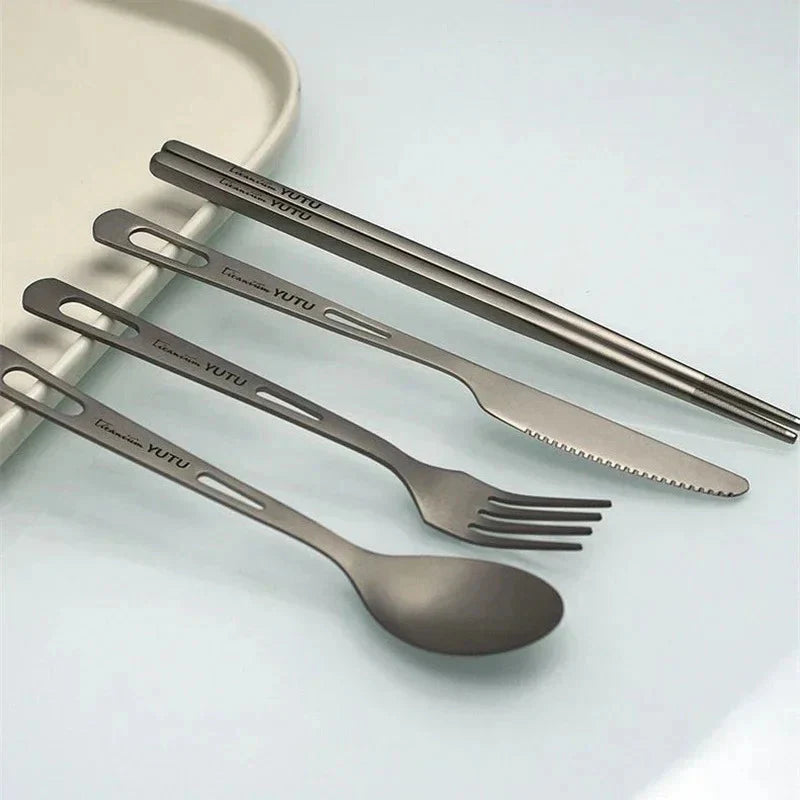 Titanium Camping Tableware Kit