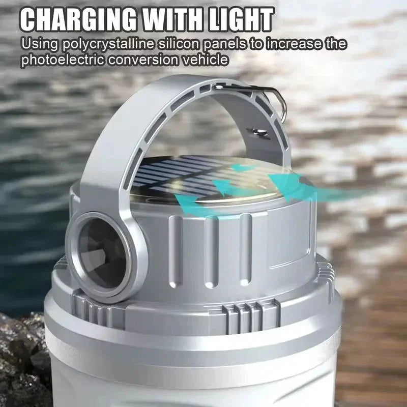 Portable LED Explorer Lantern: Waterproof & Rechargeable